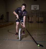 Yves Métry in der Gersaghalle beim Training. (Bild: Manuela Jans-Koch, Emmen, 29. August 2019)
