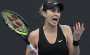 Bencic hadert gerne mal mit sich selbst. (Bild: AP)