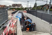 Eröffnung der Wegmatt-Unterführung in Horw. (Bild: Dominik Wunderli, Horw, 5. September 2019)