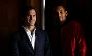 Roger Federer und Nick Kyrgios beim Laver Cup 2018 (Bild: Keystone).