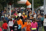In zwei Stunden, von 9 bis 11 Uhr, rannten die knapp 1500 Kinder zusammengezählt über 14'000 Kilometer.