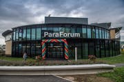 Das Besucherzentrum Paraforum beim Schweizer Paraplegikerzentrum Nottwil. (Bild: Boris Bürgisser, NOttwil, 5. September 2019)