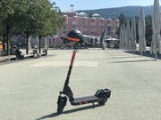 Eines der E-Trottinetts, die in Rotkreuz im Einsatz sein werden. (Bild: PD)
