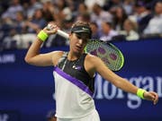 Zum Verzweifeln: Belinda Bencic verpasste in ihrem ersten US-Open-Halbfinal zu viele Chancen (Bild: KEYSTONE/AP/CHARLES KRUPA)