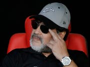 Diego Maradona nimmt wieder auf der Trainerbank Platz (Bild: KEYSTONE/AP/EDUARDO VERDUGO)