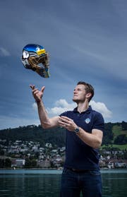 Leonardo Genoni ist in Zug angekommen. (Bild: Stefan Kaiser, Zug, 5. August 2019)
