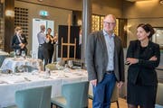 Christa Augsburger und Urs Masshardt im Restaurant Pepper. (Bild: Nadia Schärli, Luzern 6. September 2019)