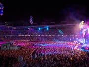 Im Stade de Suisse in Bern hat am Samstagabend erneut das Energy Air stattgefunden und tausende Musikfans begeistert. (Bild: KEYSTONE/ANTHONY ANEX)