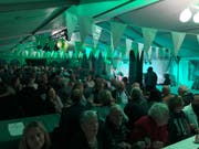 Im Festzelt im Kleinfeld herrscht Partystimmung. (Bild: Lukas Z'berg, Kriens, 7. September 2019)