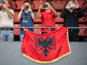 Die Albaner hörten in Frankreich die falsche Hymne (Bild: KEYSTONE/ENNIO LEANZA)