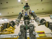 Weltraum-Roboter Fedor hat alle Arbeiten nach Plan erledigt. (Bild: KEYSTONE/AP Roscosmos Space Agency Press Service)