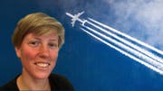 Anne Kretzschmar ist Campaignerin und Koordinatorin beim Netzwerk Stay Grounded. (Bild: Keystone/Peter Blunschi/Montage_CH Media)