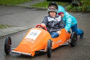 Früh übt sich, wer ein cooler Rennfahrer sein will. (Bild: Christian H. Hildebrand, Steinhausen, 8. September 2019)