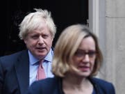 Nach dem Rücktritt von Arbeitsministerin Amber Rudd wird in Grossbritannien gerätselt, wie sich Premierminister Boris Johnson um eine weitere Brexit-Verschiebung drücken will. (Bild: KEYSTONE/EPA/ANDY RAIN)