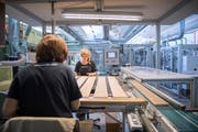 Die Bauwerk Boen Group baut ihren Hauptsitz und das Parkettwerk am Standort St.Margrethen aus. (Bild: Urs Bucher, 22. August 2017)