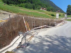 Die Armierungseisen für die Betonkonstruktion sind bereit. (Bild: PD)
