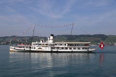 Das Dampfschiff «Stadt Luzern» auf Abschiedstournee. (Leserbild: Xaver Husmann (16. September 2018)
