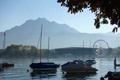 Määs in Luzern, über die Seebucht gesehen. (Bild: Josef Habermacher (Luzern, 11. Oktober 2018))