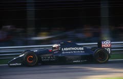 Der Finne JJ Lehto am Steuer des Sauber C12 - dem ersten Formel-1-Boliden der Hinwiler. (Bild: Sutton/Freshfocus (Monza, 12. September 1993))
