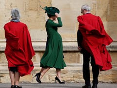 Pippa Matthews (Mitte). (Bild: Adrian Dennis/Pool via AP (Windsor, 12. Oktober 2018))