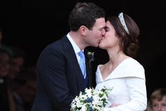 Prinzessin Eugenie and Jack Brooksbank. (Bild: Neil Hall/EPA (Windsor, 12. Oktober 2018))