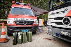 Frauenfeld TG - In einer gross angelegten Übung zum Thema Koordination kamen Feuerwehrleute aus der ganzen Schweiz nach Frauenfeld.