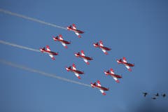 Weitere Impressionen der Flugschau. (Bild: Peter Vonwil, Luzern, 13. Oktober 2018)