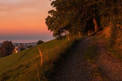 Die Falkenburg im herbstlichen Abendlicht. (Leserbild: Christian Wild - 26. September 2018)