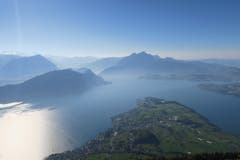 Alpen- und Seenland Schweiz vom Rigi-Känzeli aus gesehen. (Bild: Edi Ulmi (Rigi, 14. Oktober 2018))
