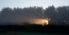 Sonnenaufgang im Eschheimertal. (Bild: Hans Aeschlimann)