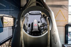 Vor sechs Jahren, am 14. Oktober 2012, sprang der österreichische Extremsportler Felix Baumgartner im Rahmen des Red Bull Stratos-Projektes aus dieser Kapsel aus der Stratosphäre in Richtung Erde.