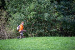...für die Jäger los. Paul Lämmler ist... (Bild: Raphael Rohner)