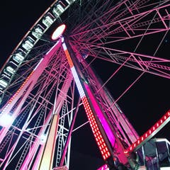 Das Riesenrad aus nächster Nähe aufgenommen von unserer Leserin Sandra Elmiger.
