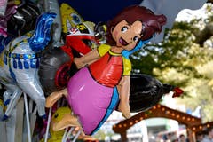 Ballons in allen Farben. (Bild: Roger Rüegger (Luzern, 16. Oktober 2018))