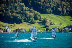 Jagen und gejagt werden - zur Zeit nicht nur im Wald, sondern auch auf dem Wasser. Allerdings scheint es hier allen Spass zu machen... (Bild: Timo Eisenhut)
