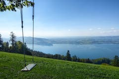 Ein wunderbarer Ort um die Seele «schaukeln» zu lassen. (Bild: Sissi Matzner (Zugerberg, 15. Oktober 2018))