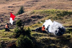 Abschuss einer Panzerfaust auf dem Glaubenberg.