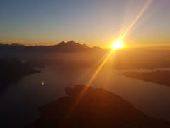 Sonnenuntergang. (Claude Veltin (Rigi Chänzeli, 16. Oktober 2018))