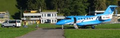Ein PC-24 wird in Ennetbürgen auf «Herz und Nieren» geprüft. (Bild: Sepp Bernasconi (Ennetbürgen, 26. September 2018))