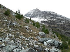 Bergwelt im Mattmarkgebiet. Der Winter 2018/19 hat begonnen. (Bild: Bruno Ringgenberg (Mattmark, 1. Oktober 2018))