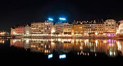 Luzern bei Nacht. (Bild: Marianne Schmid (17. Oktober 2018))
