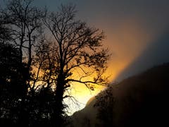 Herbstliche Abendstimmung, aufgenommen auf dem Brünigpass. (Bild: Bruno Ringgenberg, 21. Oktober 2018)