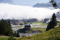 Nebelmeer auf dem Stoos. (Bild: Martin Küttel, 20. Oktober 2018)