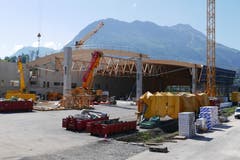 Holzbau-Dachkonstruktion im Sektor 2 am 17. September 2018. (Bild: PD)