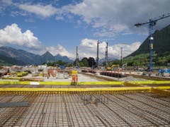 Armierungen für das Fundament am 28. Mai 2018. (Bild: PD)