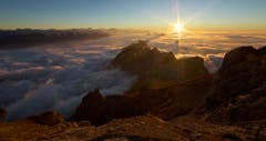 Nebelmeer auf dem Säntis (Bild: Hans Aeschlimann)