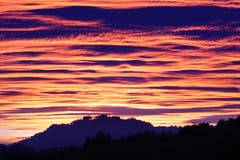 Sonnenuntergang über dem Thurtal. (Bild: Thomas Ammann)
