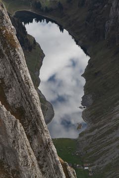 Tiefblick: der Fählensee aus einer unüblichen Perspektive (Bild: Heinz Weber)