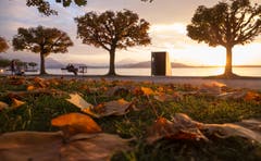 Sonnenuntergang am Zugersee. (Bild: Daniel Hegglin (Zug, 24. Oktober 2018))