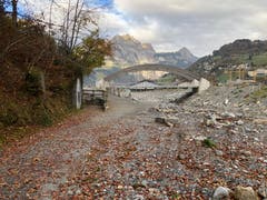 Hochwasserschutzprojekt Engelbergraa. Fertiggestellte Bereiche der ersten Etappe. (Bild: PD)